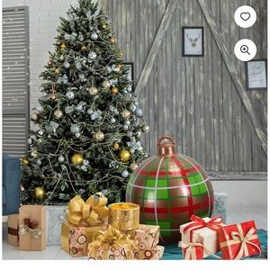 Inflatable Huge Christmas Ball 23.6” Giant PVC Outdoor Christmas Decoration.